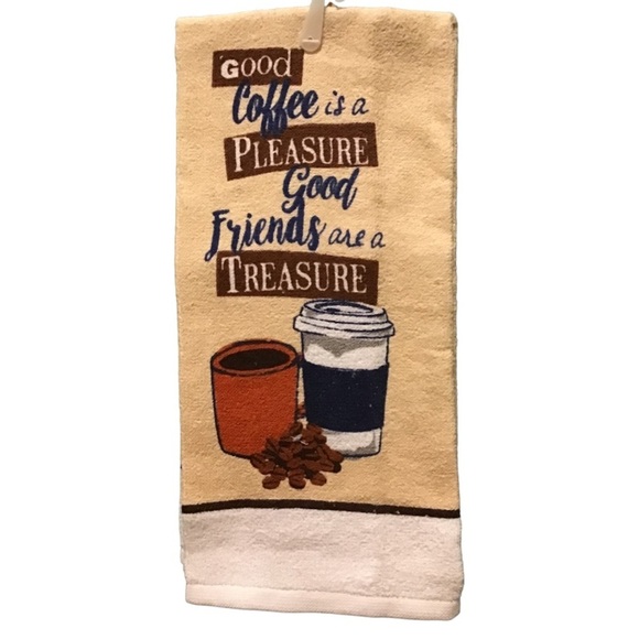 NWT Home Collection Kitchen Set Good Coffee Pleasure Good Friends are aTreasure - Picture 2 of 5